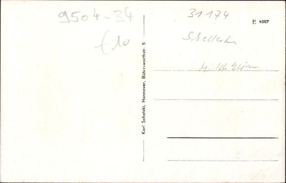 Postcard Dingelbe Schellerten in Lower Saxony, sugar factory, inn Himstedt