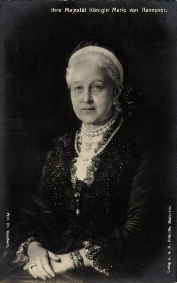 Ak Königin Marie von Hannover, Portrait