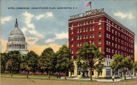 Ak Washington DC USA, Hotel Commodore