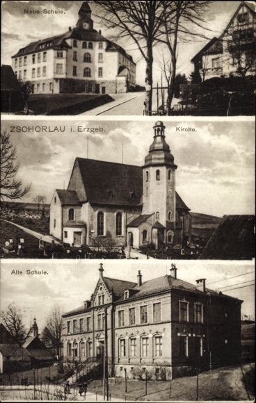 PC Zschorlau Erzgebirge, new and old school, church