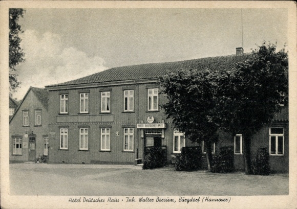 Postcard Burgdorf in the Hanover region, Hotel Deutsches Haus
