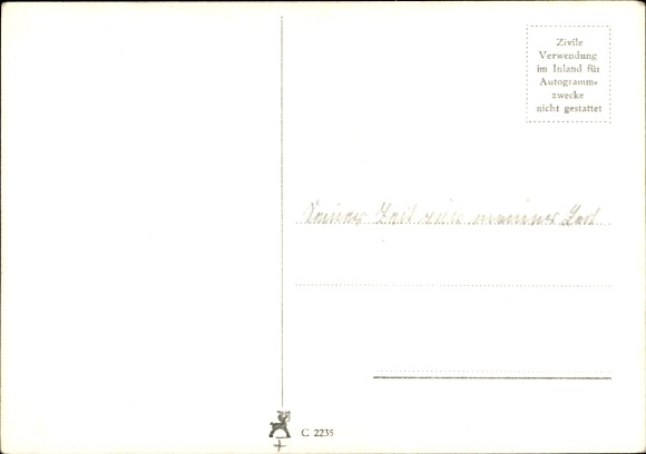 Ak Schauspielerin Hannelore Schroth, Profilansicht, Autogramm