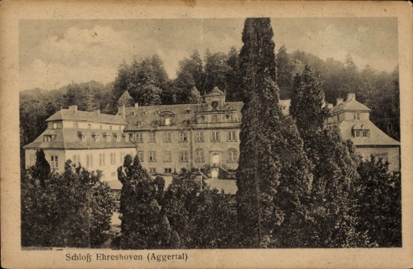 Postcard Ehreshoven Engelskirchen Oberbergischer Kreis, castle trees, landscape