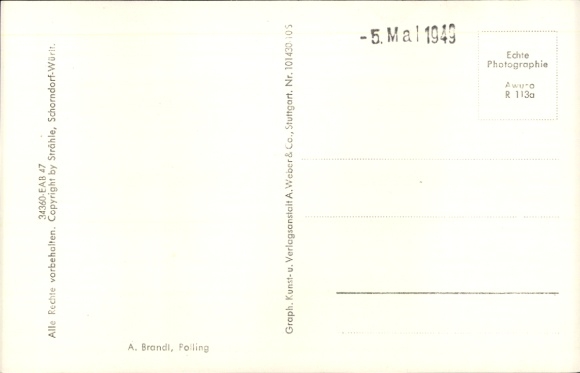 Postcard Polling near Weilheim Upper Bavaria, monastery, aerial photograph