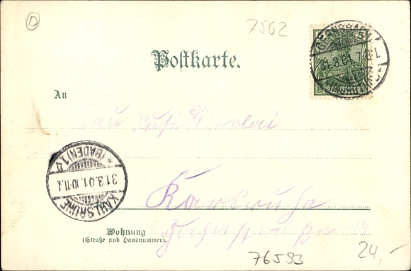 Artysta lito Münch, C., Gernsbach im Murgtal Baden-Württemberg, ratusz