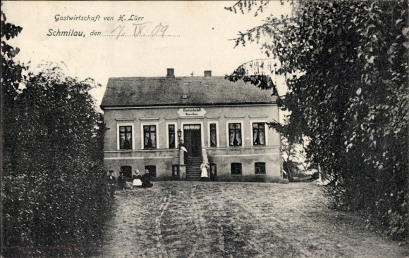Postcard Schmilau in the Duchy of Lauenburg, inn of H. Luer