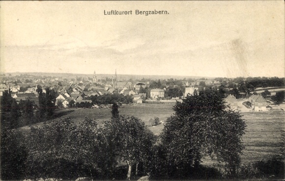 Postcard Bad Bergzabern Rhineland Palatinate, general view