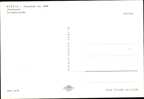 KP Berlin Treptow Johannisthal, Springbornstraße