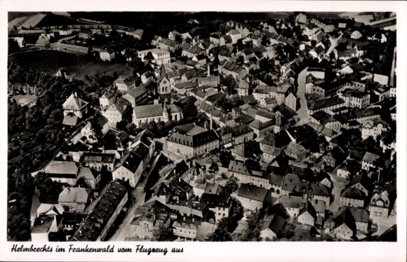 Ansichtkaart Helmbrechts in Opper-Franken, luchtfoto