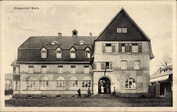 Postcard Weifa Steinigtwolmsdorf in Saxony, inheritance court