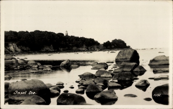Photo Postcard Island Oie, Greifswalder Oie, coast