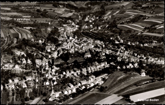 Ak Baiertal Wiesloch in Baden, Fliegeraufnahme