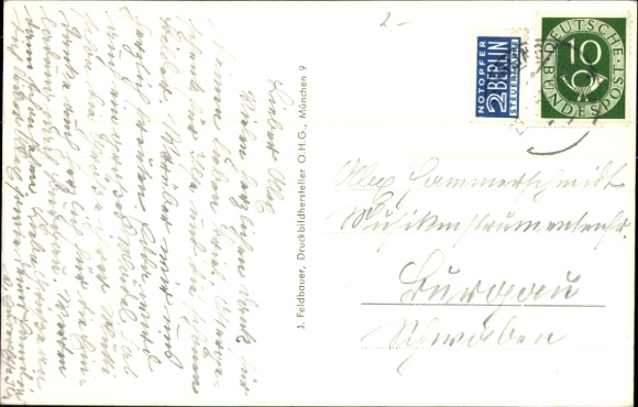 Postcard Redenfelden Raubling in Upper Bavaria, factory facilities