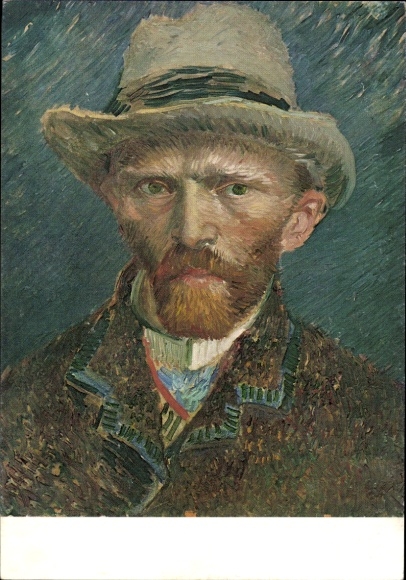 Künstler Ak Maler Vincent van Gogh, Selbstbildnis