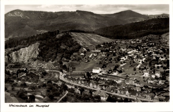 Postcard Weisenbach in the Murgtal Black Forest, Panorama