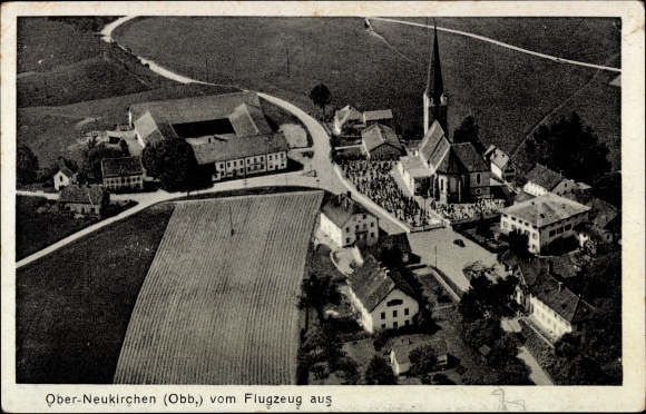 Ak Oberneukirchen in Oberbayern, Fliegeraufnahme