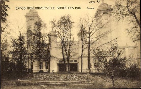 Set von 83 Ansichtskarten, Brüssel Weltausstellung 1910