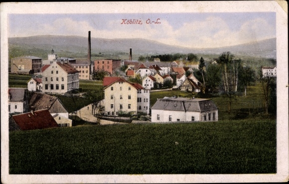 Ansichtkaart Köblitz Cunewalde in Oberlausitz, panorama