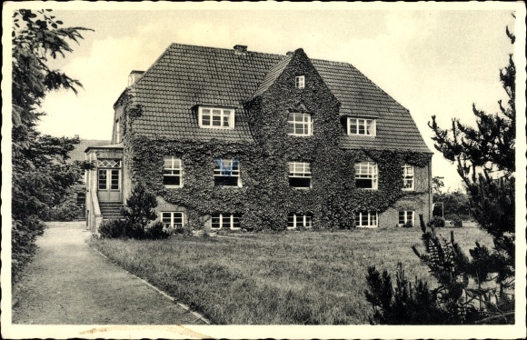 Postcard Südstrand Wyk auf Föhr North Friesland, children&#39;s home Koehler