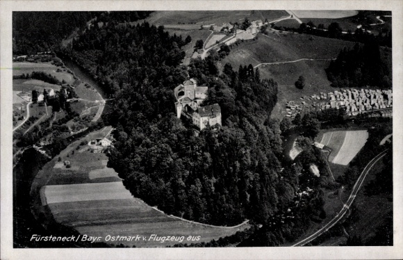Postcard Fürsteneck Eiterfeld in Hesse, aerial photograph