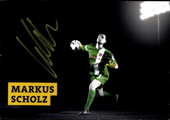 Autogrammkarte Fußballer Markus Scholz, SG Dynamo Dresden, Autogramm