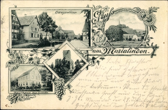 Postcard Marialinden Overath in the Bergisches Land, Gasthaus zur Linde, Windeck, pilgrimage