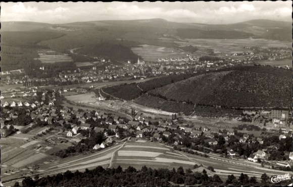 Postcard Altenseelbach Neunkirchen im Siegerland, aerial photograph