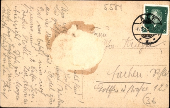 Postcard Alf on the Moselle Rhineland Palatinate, Inn Pension Zur Schönen Aussicht, Hotel Nollen