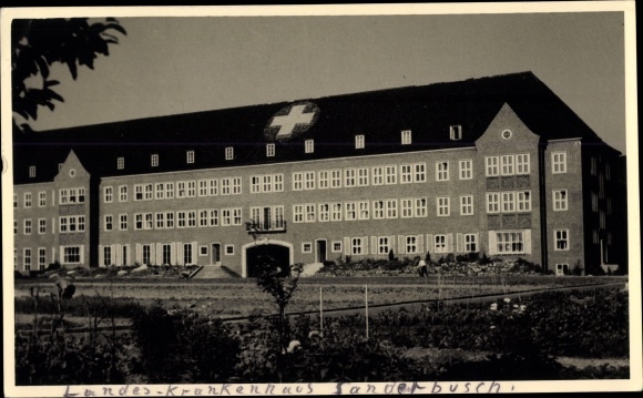 Photo Postcard Sanderbusch Sande in Friesland, state hospital