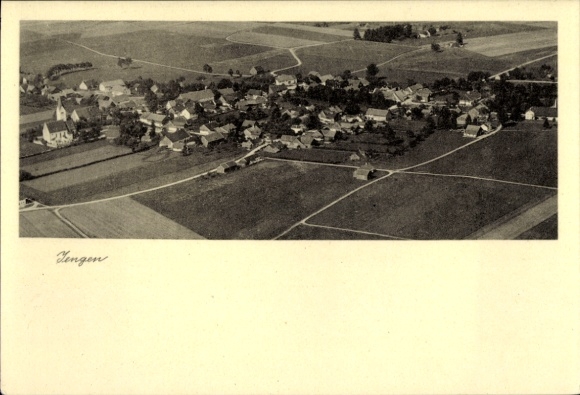 Ak Jengen in Schwaben Allgäu, Fliegeraufnahme