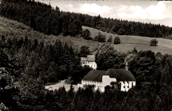 Postcard Sundern in Sauerland, Kloster Brunnen