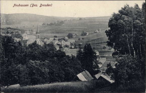 Ak Neuhausen im Erzgebirge, Blick auf den Ort