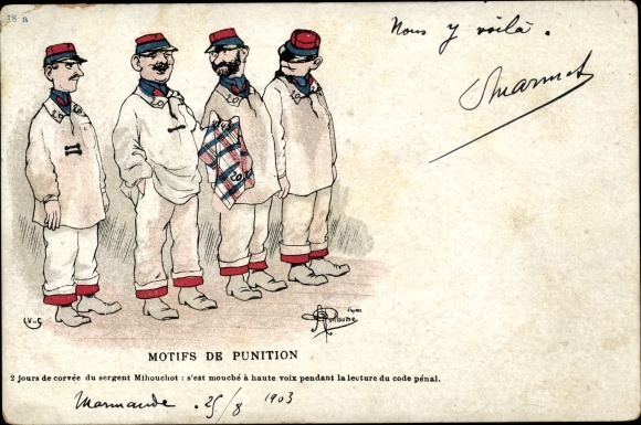 Artist PC Guillaume, Albert, Motifs de Punition
