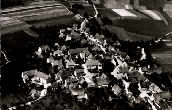 Postcard Stubersheim Amstetten in the Swabian Alb, aerial photograph