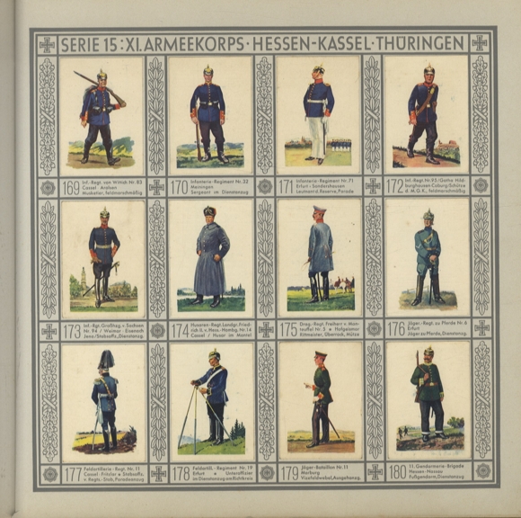Uniforms of the old army collector's picture album Waldorf-Astoria GmbH cigarette factory, Munich 1932