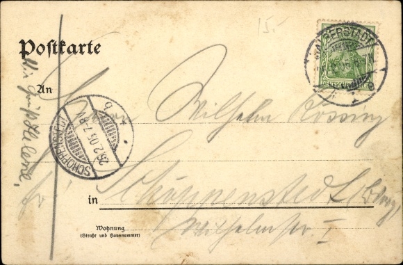 Chromo-Litho Halberstadt in Saxony Anhalt, Spiegelsberge, peacock, restoration, mausoleum, barrel