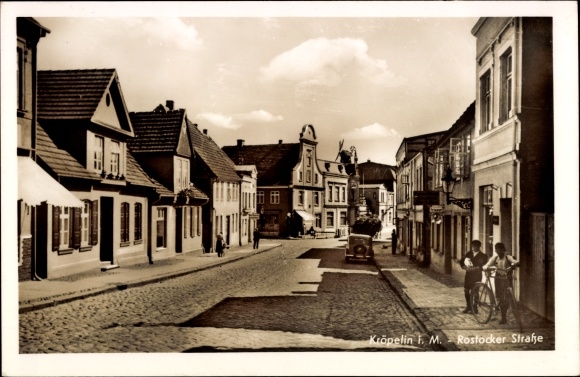 Postcard Kröpelin in Mecklenburg, Rostocker Strasse