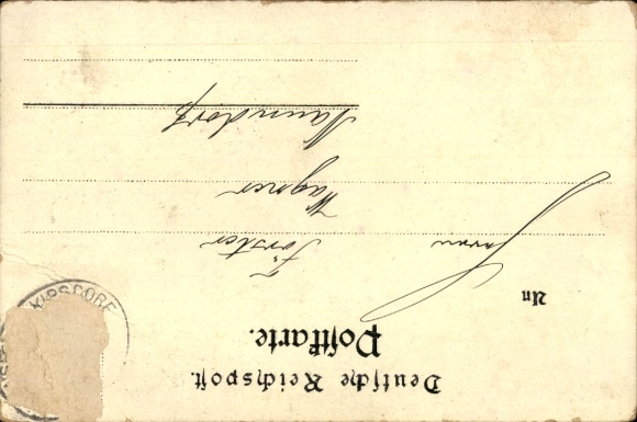 Chromo-Litho Buschmühle Schmiedeberg Dippoldiswalde in the Eastern Ore Mountains, inn, New Year's greetings