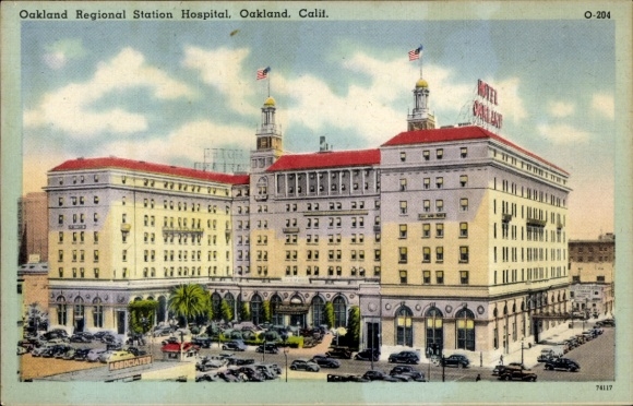 Ak Oakland Californië VS, Oakland Regional Station Ziekenhuis