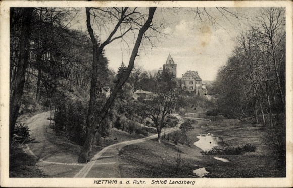 Postcard Ratingen North Rhine Westphalia, Landsberg Castle near Kettwig