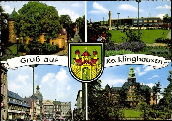 9 old PCs Recklinghausen in Westphalia, various views
