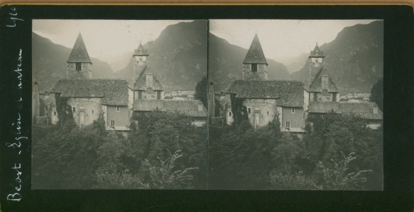 Stereo photo Beard Nièvre, Église romane Saint Laurent de Béard