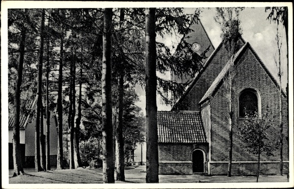 Ak Rickling in de wijk Segeberg, kerk