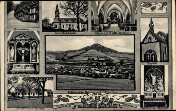 KP Geismar im Eichsfeld, Hülfensberg, Stationsweg, kościół pielgrzymkowy, kaplica, klasztor