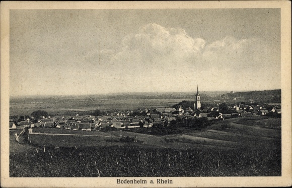 Postcard Bodenheim in Rheinhessen, total view