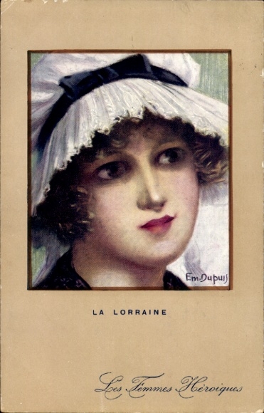 Kunstenaar Ak Dupuis, E., Heroïsche vrouwen, Lotharingen