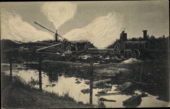 Artist PC Hamburg Bergedorf Neuengamme, The ignition of natural gas 1910