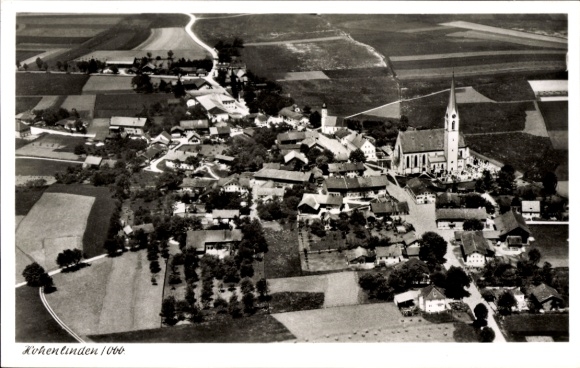 Ak Hohenlinden Oberbayern, Fliegeraufnahme