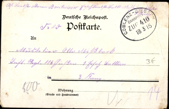Ak Nassau an der Lahn, gedeeltelijk zicht, ruïne