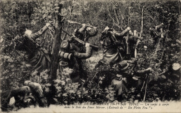 Postcard Bois Normand Eure, Battle of the Marne, September 14, 1914